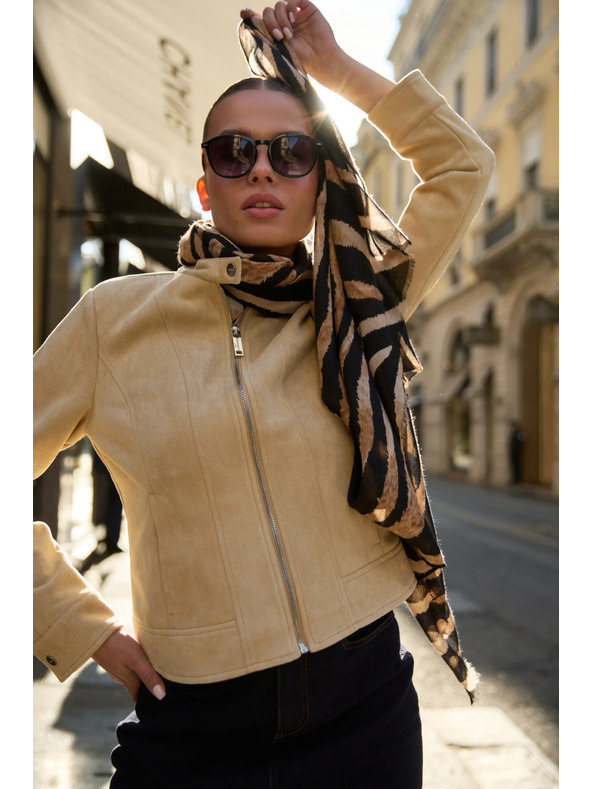 Moodo Moodo sima bézs kabát