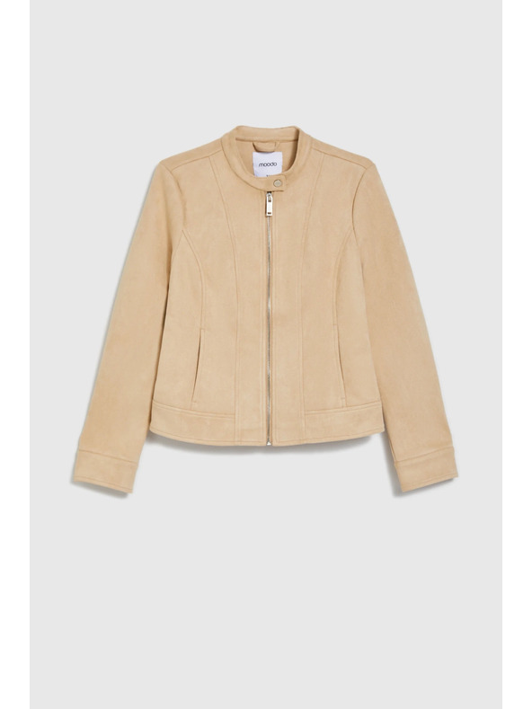Moodo Moodo sima bézs kabát