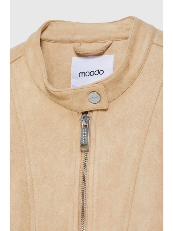 Moodo Moodo sima bézs kabát