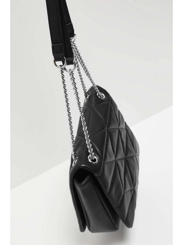 Moodo Steppelt táska állítható fogóval, fekete Moodo