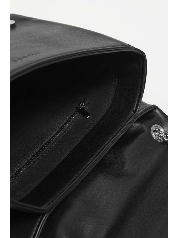 Moodo Steppelt táska állítható fogóval, fekete Moodo