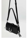Moodo Fekete válltáska ezüst csattal Moodo
