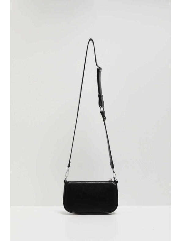 Moodo Fekete válltáska cipzárral Moodo