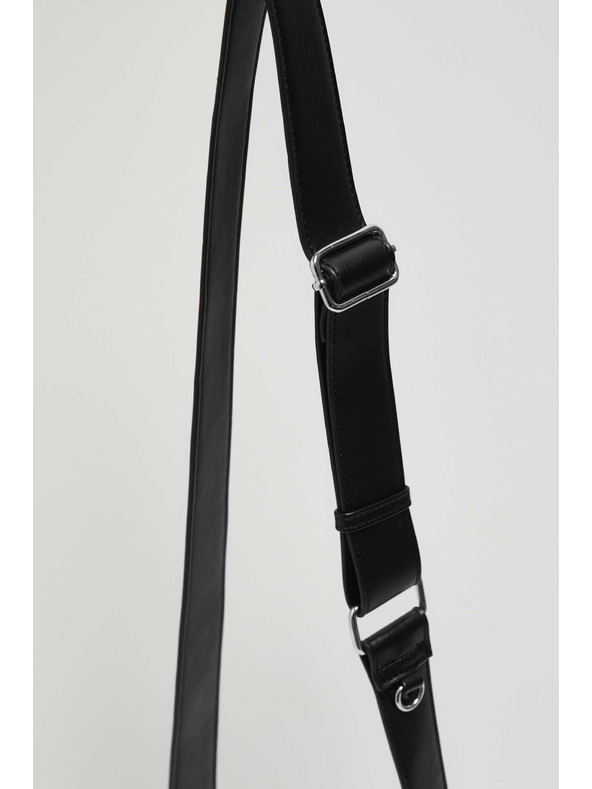 Moodo Fekete válltáska cipzárral Moodo