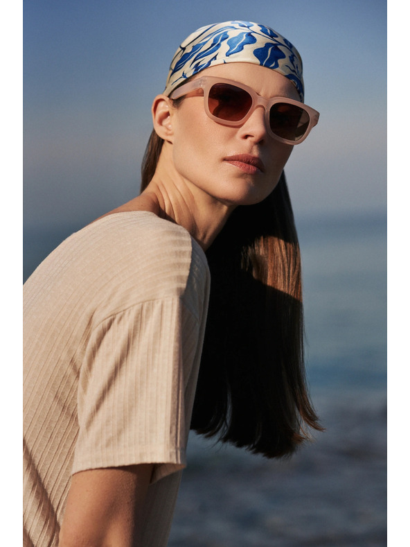 Moodo Keskeny rózsaszín napszemüveg Moodo