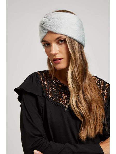 Moodo Meleg kötött fejpánt szürke Moodo