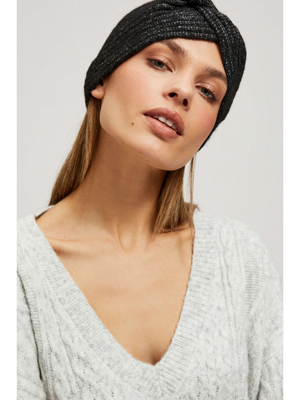 Moodo Kötött fekete fejpánt Moodo