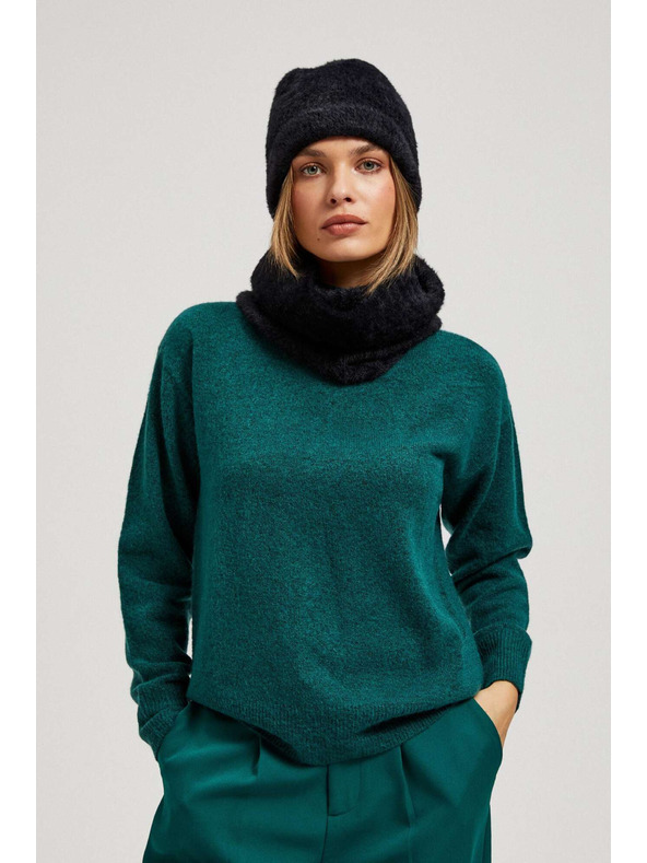 Moodo Meleg szőrös sapka fekete Moodo