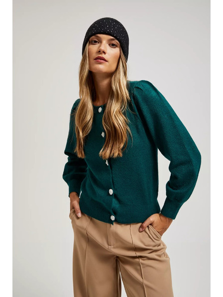 Moodo Kötött fekete sapka Moodo