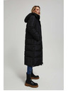 Moodo Moodo steppelt kapucnis fekete kabát