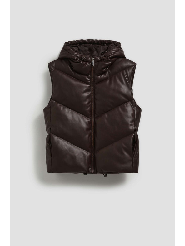 Moodo Steppelt mellény kapucnival barna Moodo