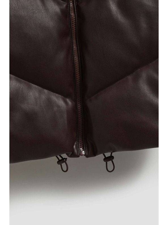 Moodo Steppelt mellény kapucnival barna Moodo