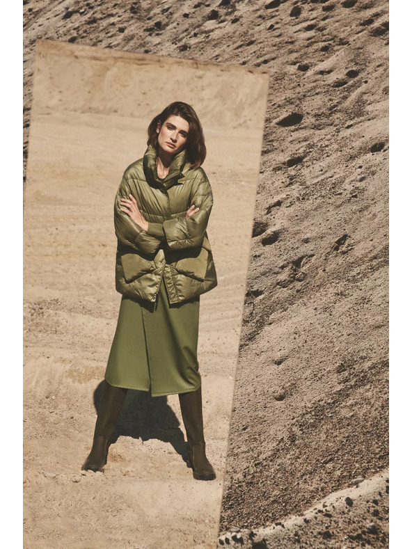 Moodo Rövid kabát gallérral Moodo