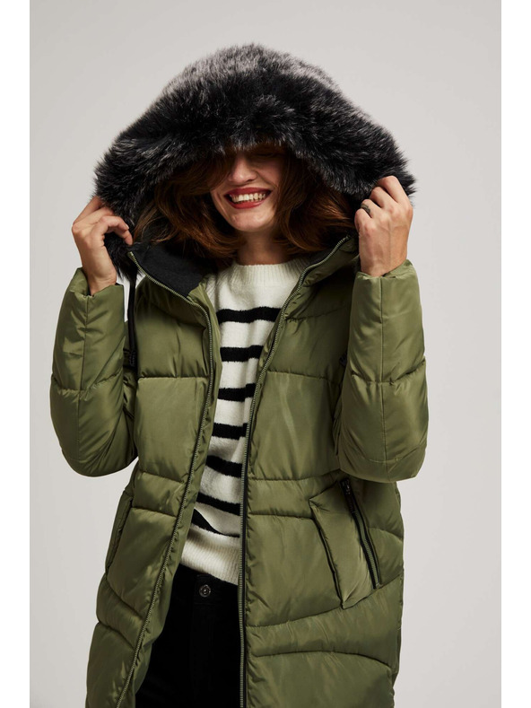 Moodo Steppelt kabát meleg kapucnival Moodo