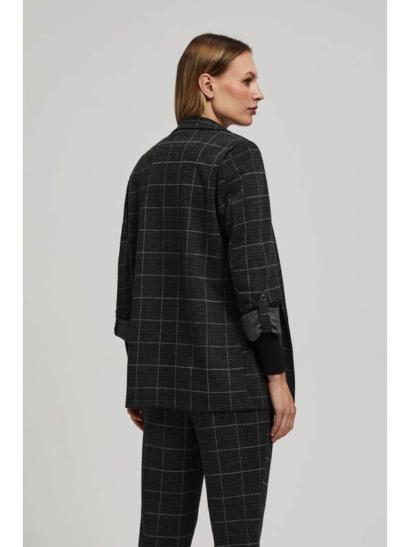 Moodo Kockás zakó felhajtott ujjakkal Moodo