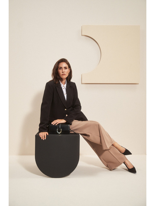 Moodo Egysoros blézer fekete Moodo