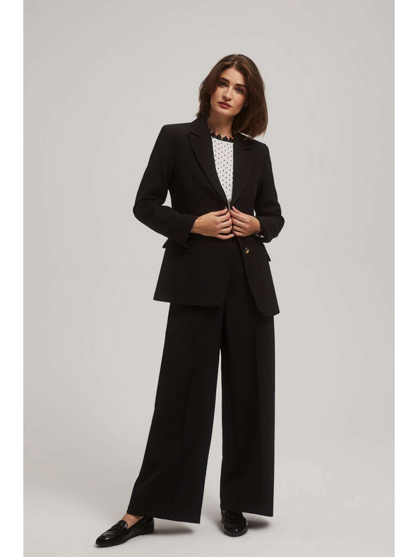 Moodo Egysoros blézer fekete Moodo