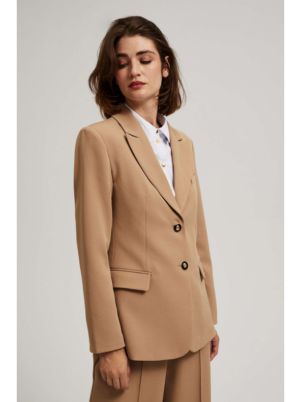 Moodo Egysoros blézer sötét bézs Moodo