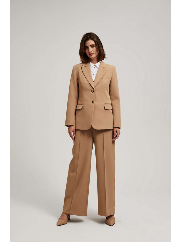 Moodo Egysoros blézer sötét bézs Moodo