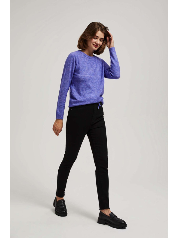 Moodo Fekete közepes derekú szűk farmer Moodo