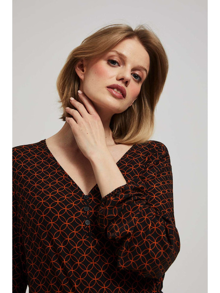 Moodo Geometriai mintás blúz Moodo