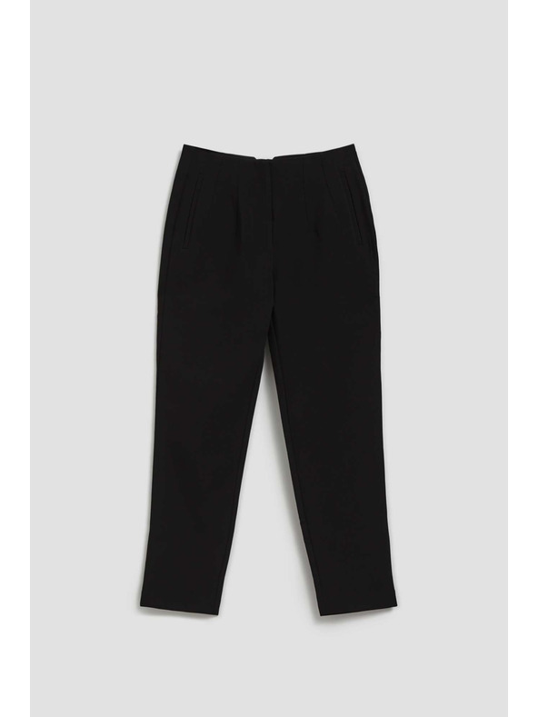 Moodo Moodo fekete egyenes szárú nadrág