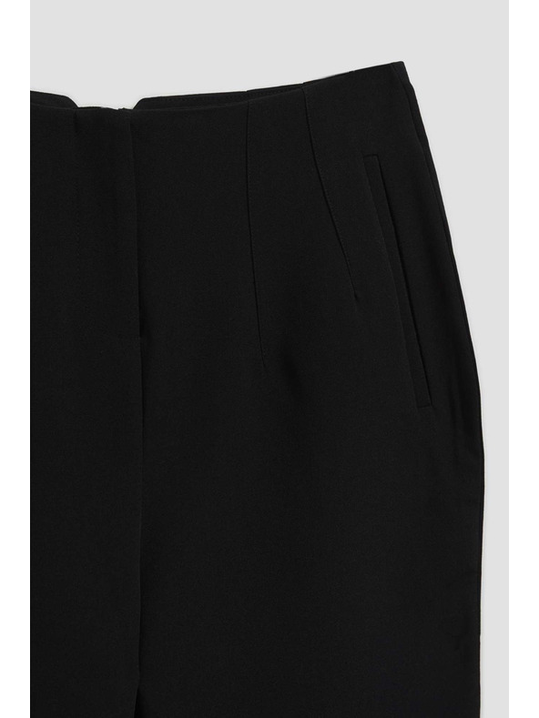 Moodo Moodo fekete egyenes szárú nadrág