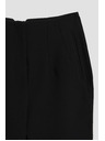 Moodo Moodo fekete egyenes szárú nadrág