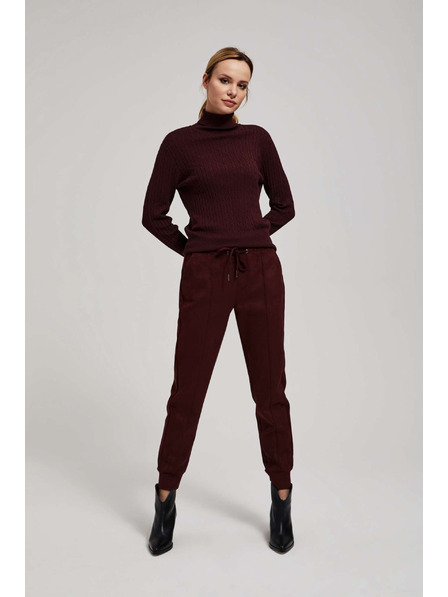 Moodo Moodo gesztenyebarna zsinóros nadrág