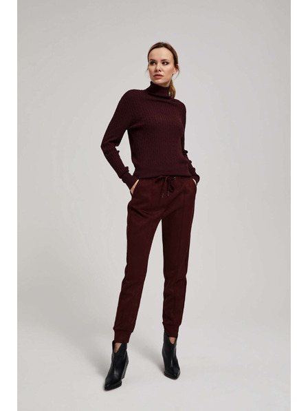 Moodo Moodo gesztenyebarna zsinóros nadrág