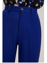 Moodo Moodo kék strukturált bő szárú nadrág