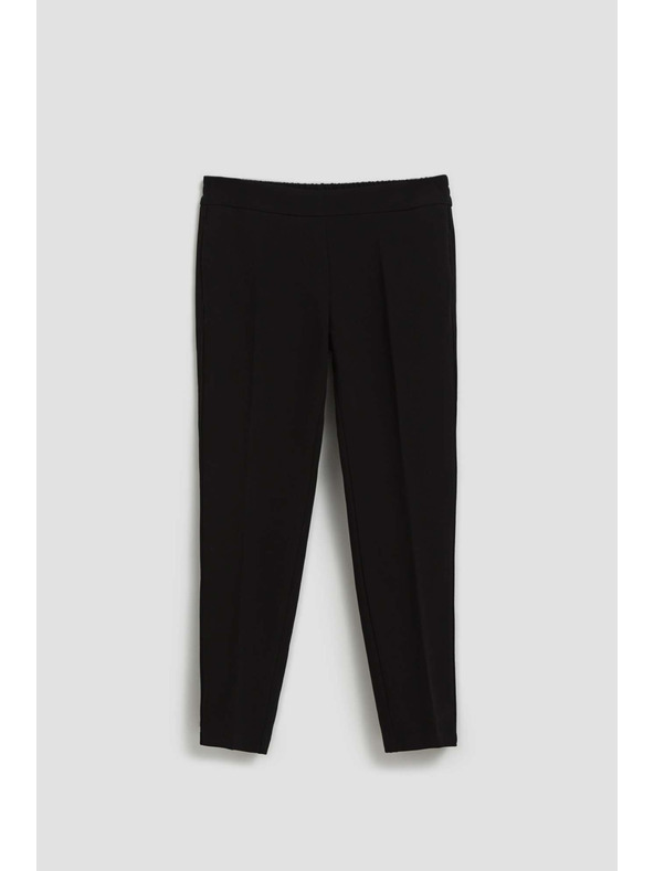 Moodo Moodo fekete strukturált 7/8-os nadrág