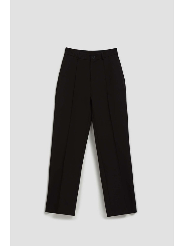 Moodo Moodo fekete strukturált nadrág