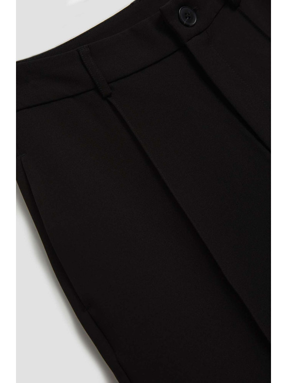 Moodo Moodo fekete strukturált nadrág