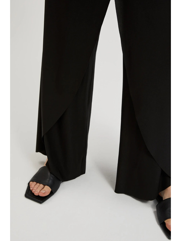 Moodo Moodo fekete bő szárú nadrág