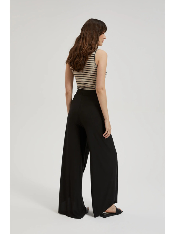 Moodo Moodo fekete bő szárú nadrág