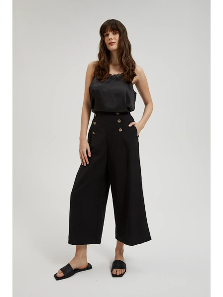 Moodo Moodo fekete nadrágszoknya díszgombokkal