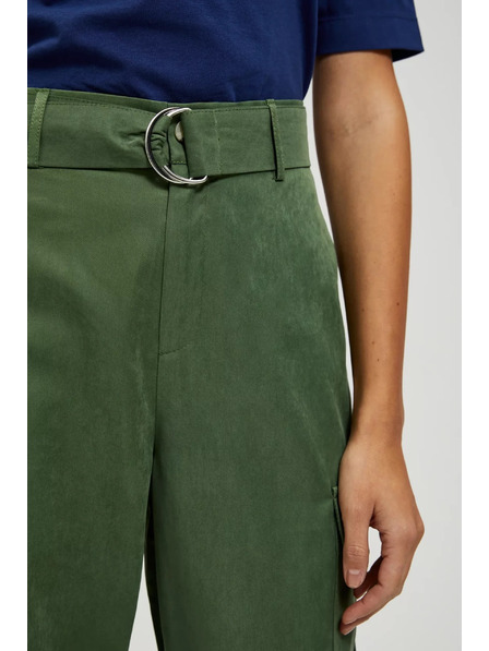 Moodo Moodo khaki cargo nadrág szűkített szárral