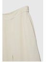 Moodo Moodo lenvászon nadrágszoknya bézs színben
