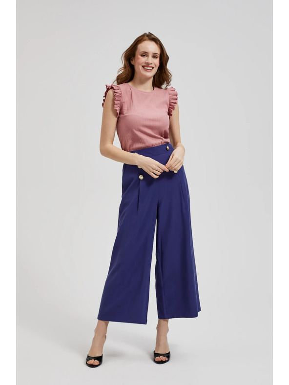 Moodo Lila nadrág díszgombokkal Moodo