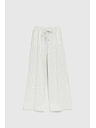 Moodo Fehér csíkos len nadrág Moodo
