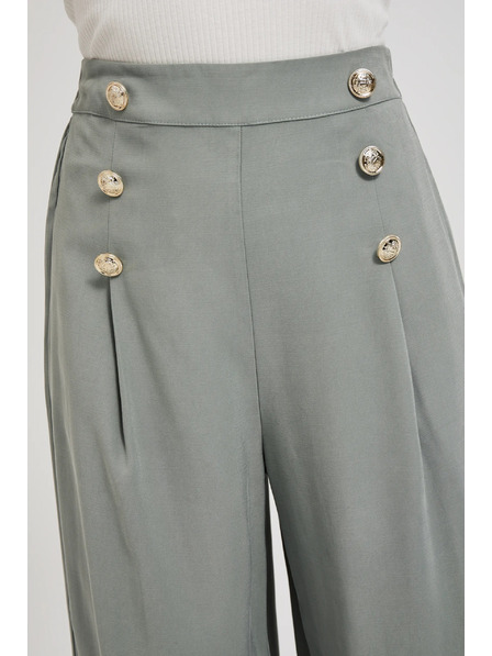 Moodo Olívazöld gombos nadrágszoknya Moodo