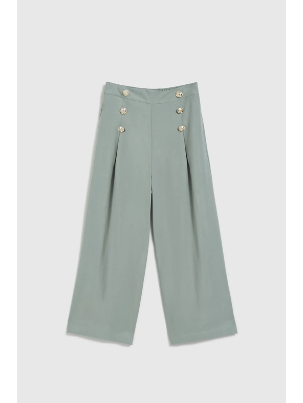 Moodo Olívazöld gombos nadrágszoknya Moodo