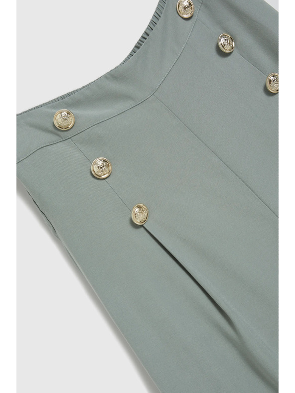 Moodo Olívazöld gombos nadrágszoknya Moodo