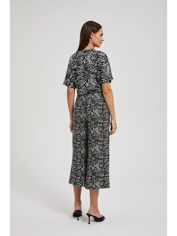 Moodo Fekete mintás nadrágszoknya Moodo