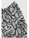 Moodo Fekete-fehér viszkóz egyenes szárú nadrág Moodo