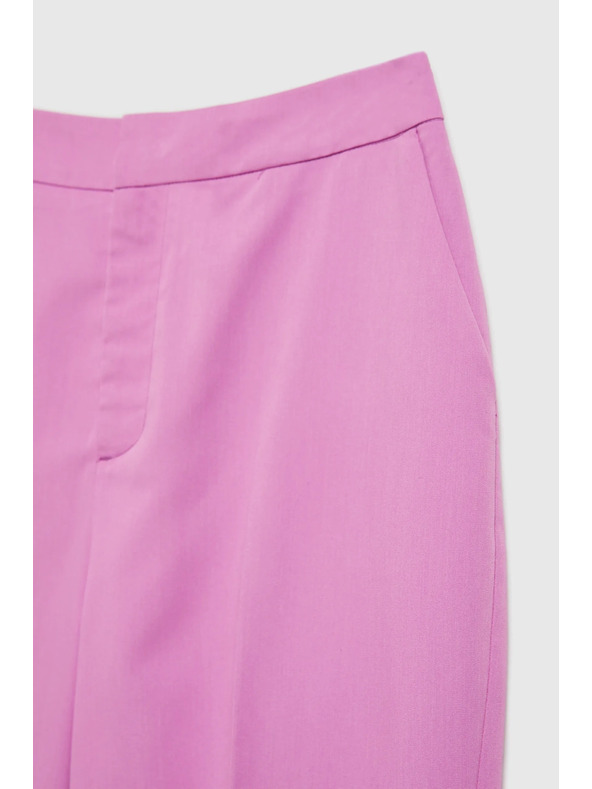 Moodo Alkalmi rózsaszín ráncos nadrág Moodo