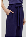 Moodo Lila nadrág széles szárral és övvel Moodo