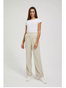 Moodo Bézs cargo nadrág egyenes szárral Moodo