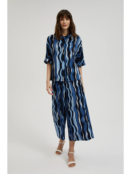 Moodo Kék mintás kullottes nadrág Moodo